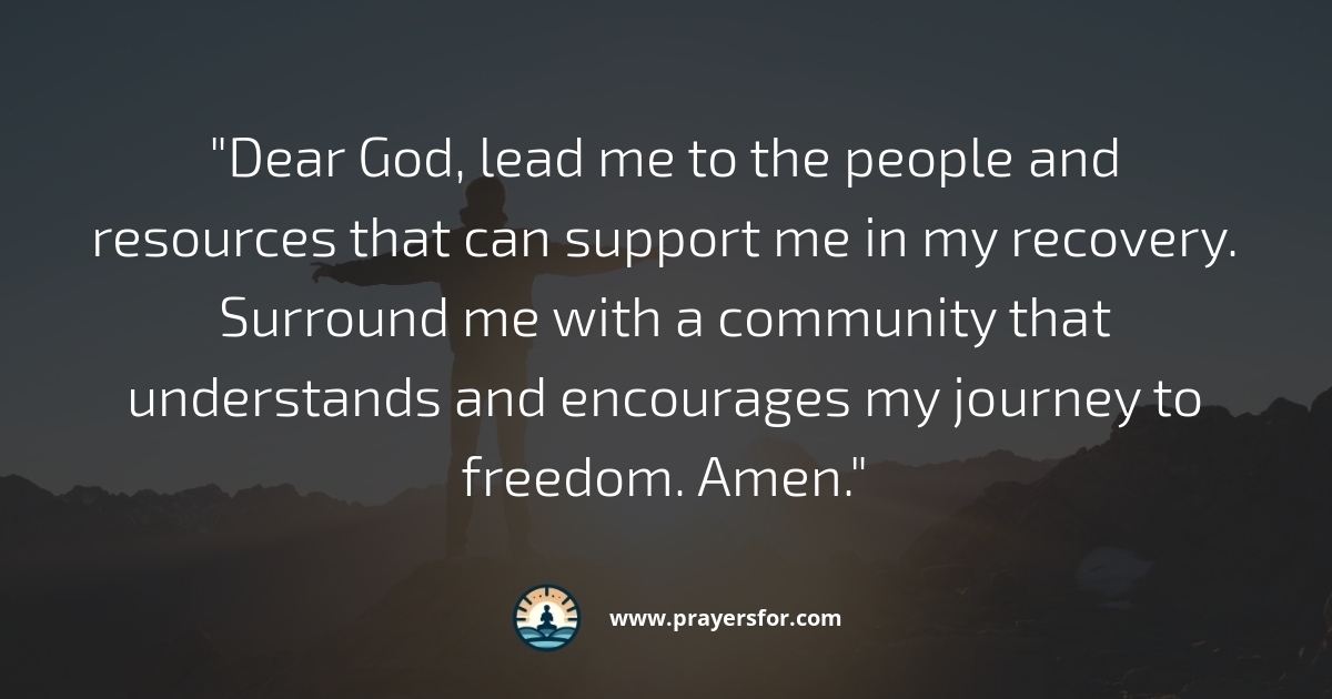 Prayer for freedom from addiction and strongholds