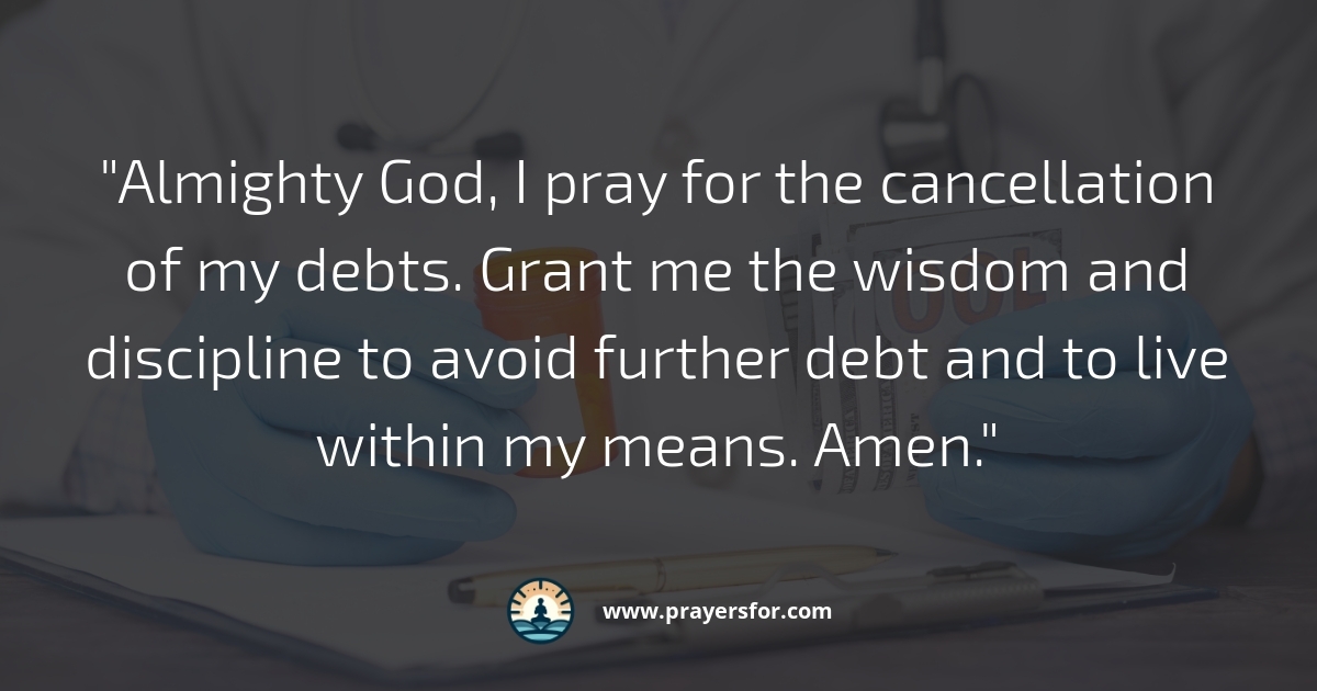 Prayer for wisdom work and provision while getting out of debt