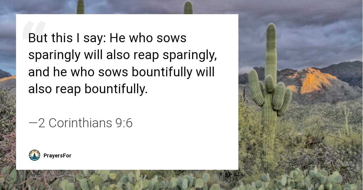 2 Corinthians 9:6