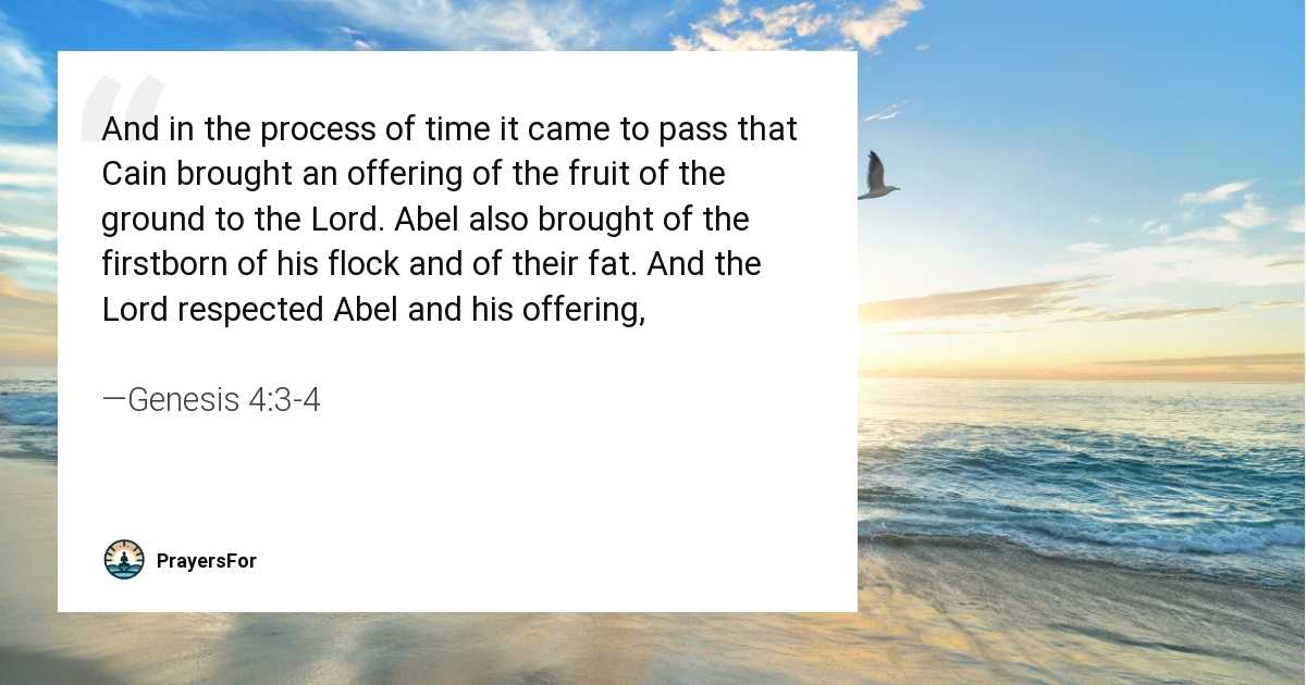 Genesis 4:3-4