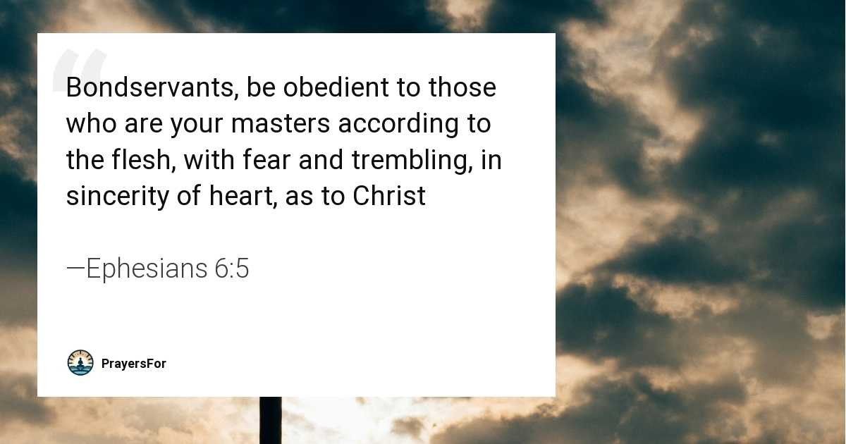 Ephesians 6:5
