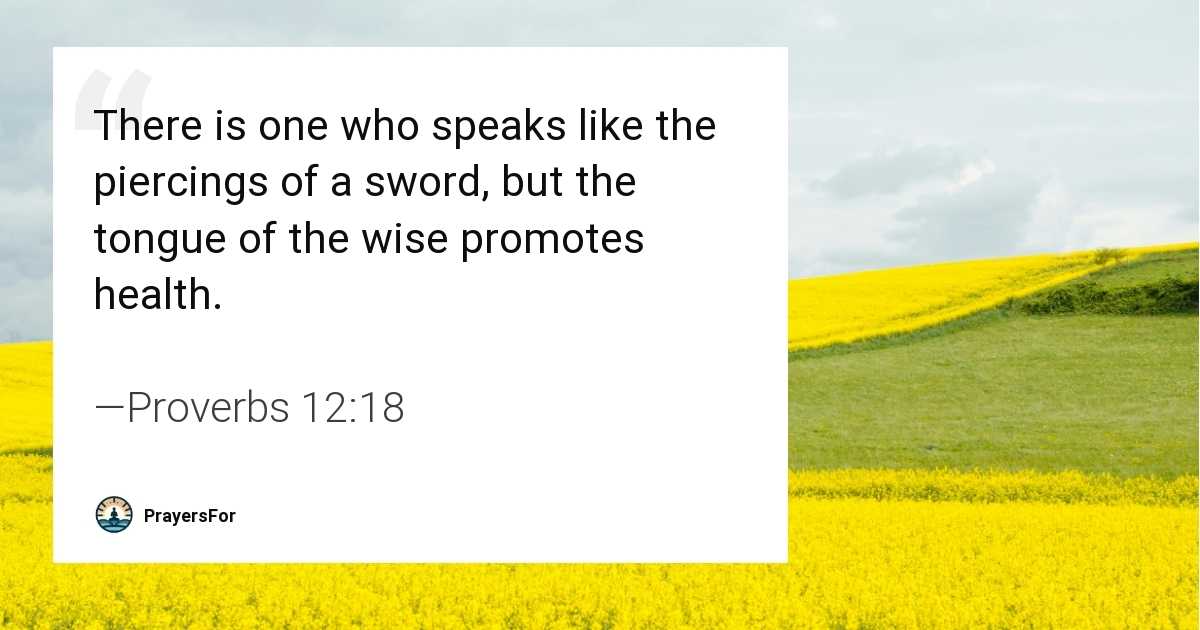 Proverbs 12:18