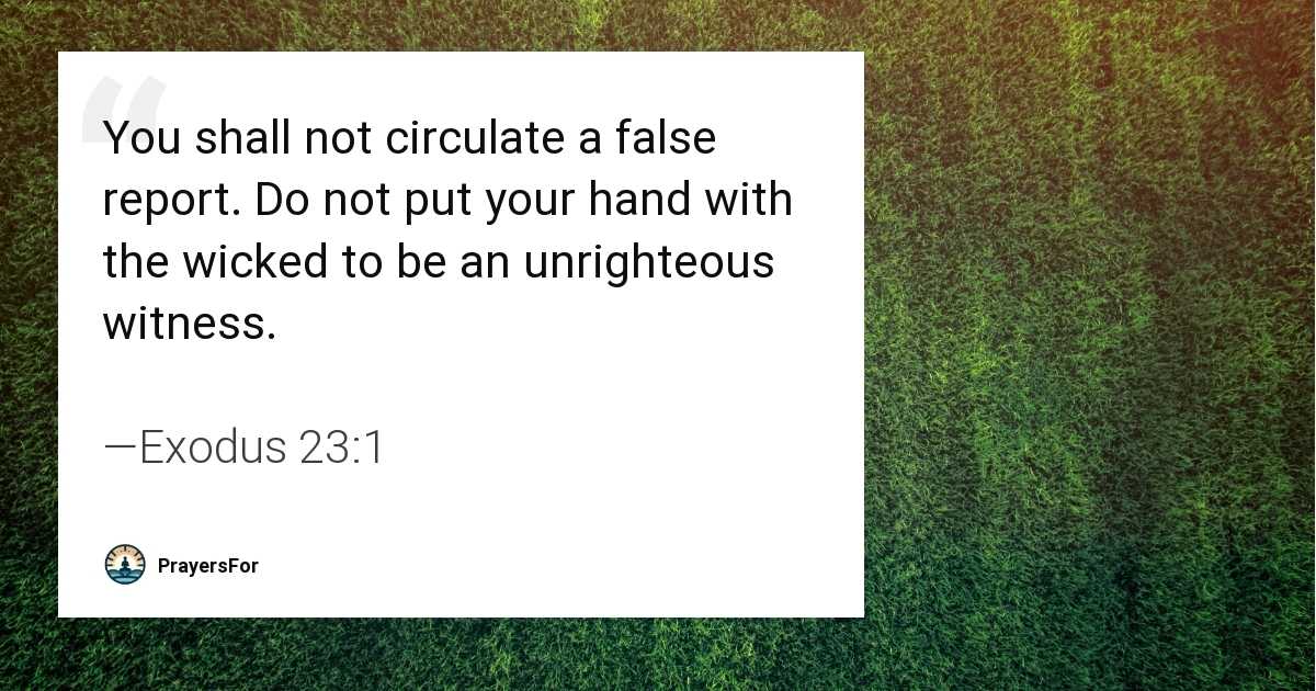 Exodus 23:1