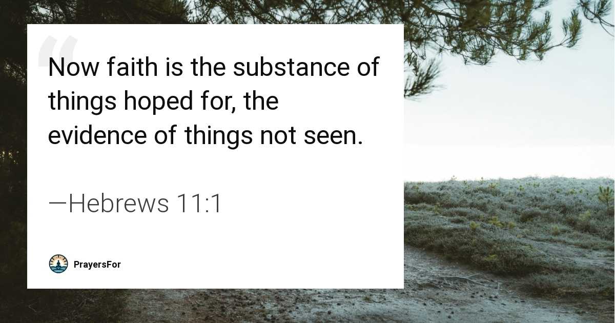 Hebrews 11:1
