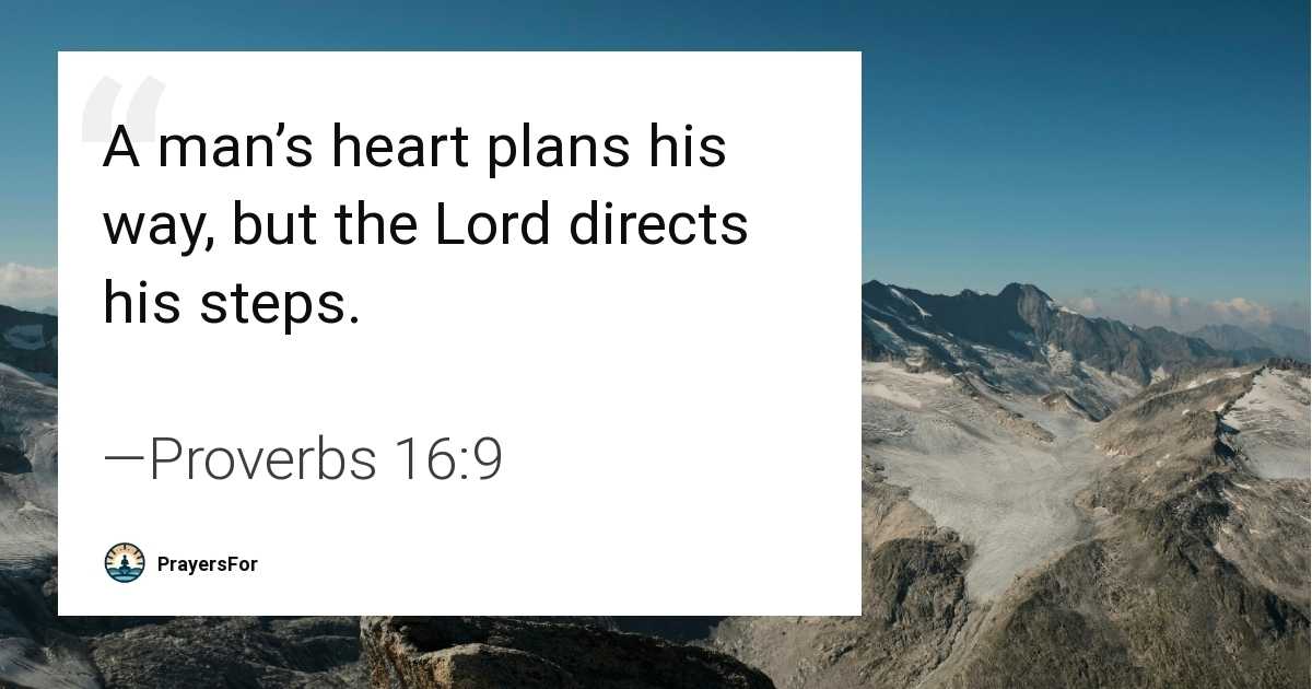 Proverbs 16:9