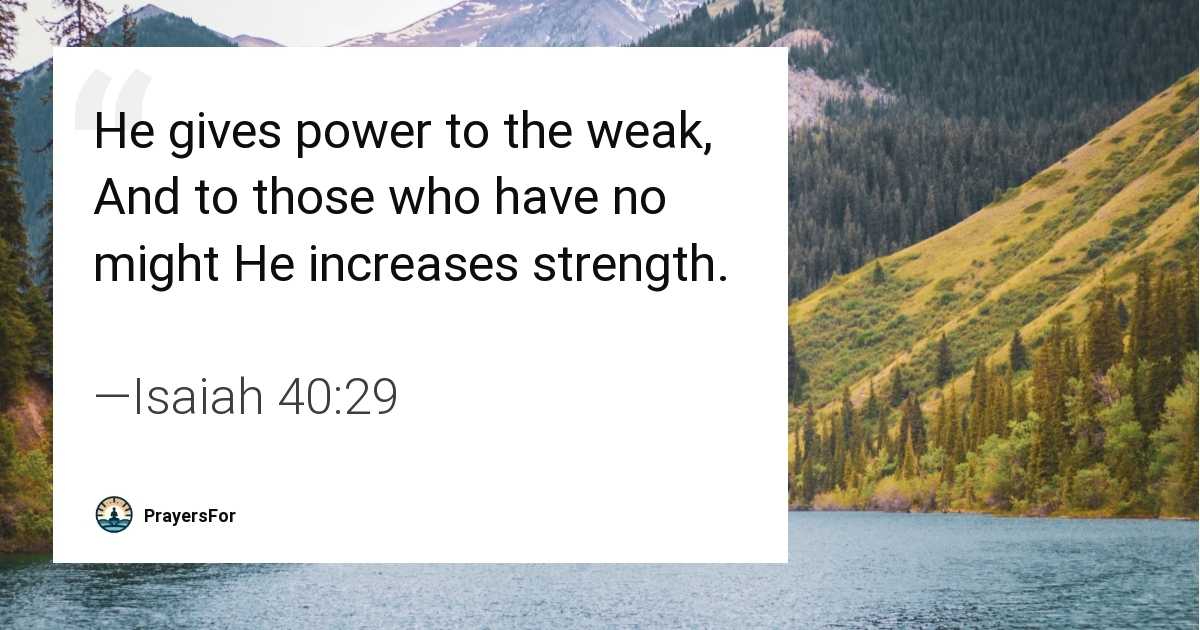 Isaiah 40:29