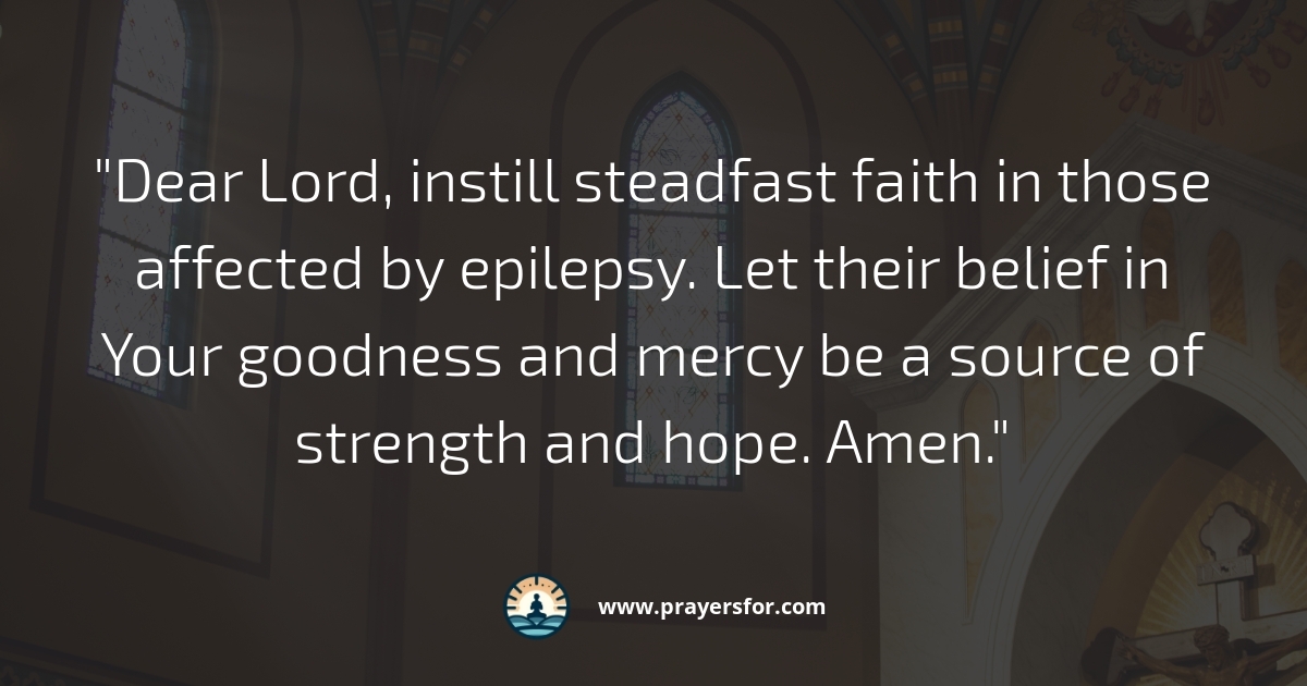 Prayer during seizures and recovery after an epilepsy episode