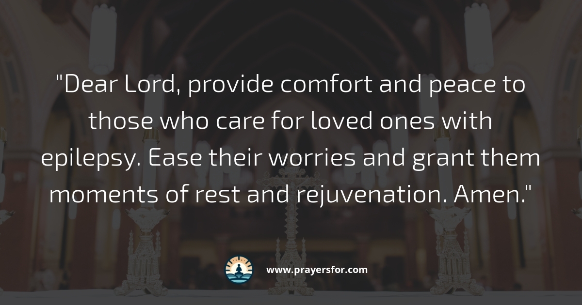 Prayer for parents, caregivers, and doctors supporting epilepsy care
