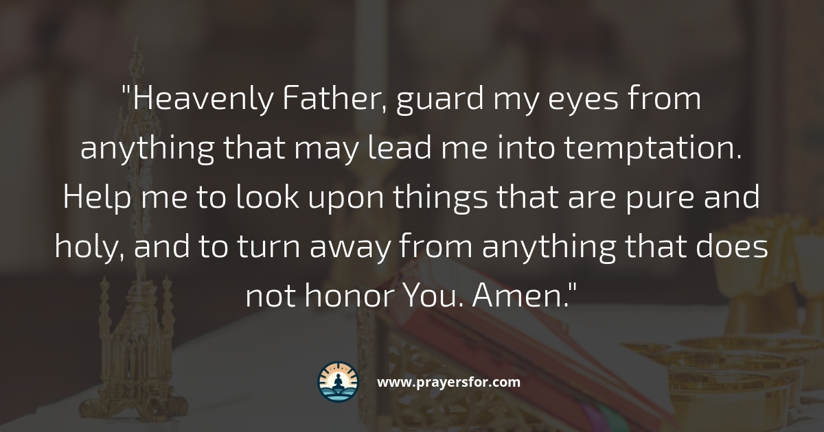 Prayer for forgiveness after falling into lust