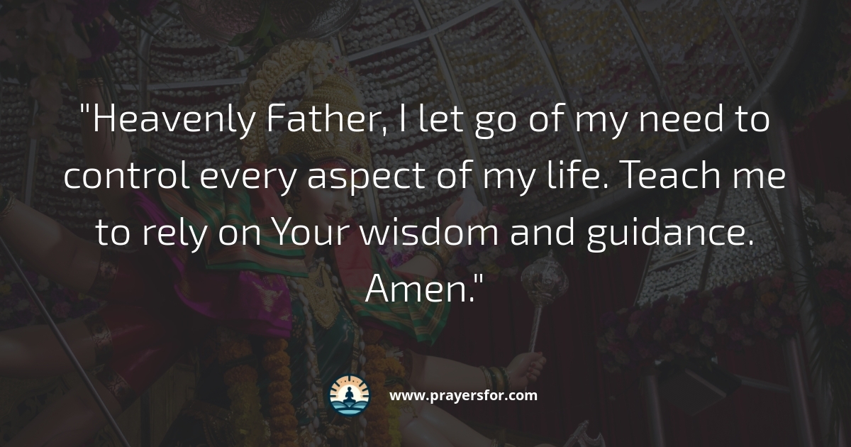 Prayer to surrender a difficult situation to God