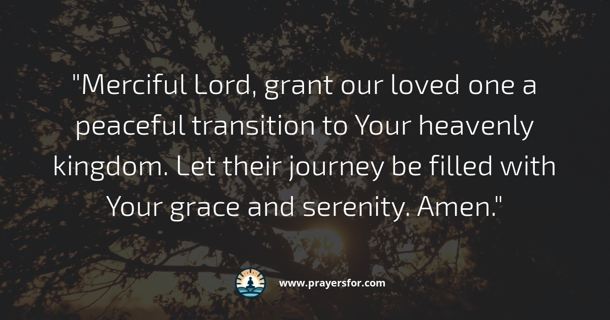 Prayer for family comfort and bedside peace during final moments