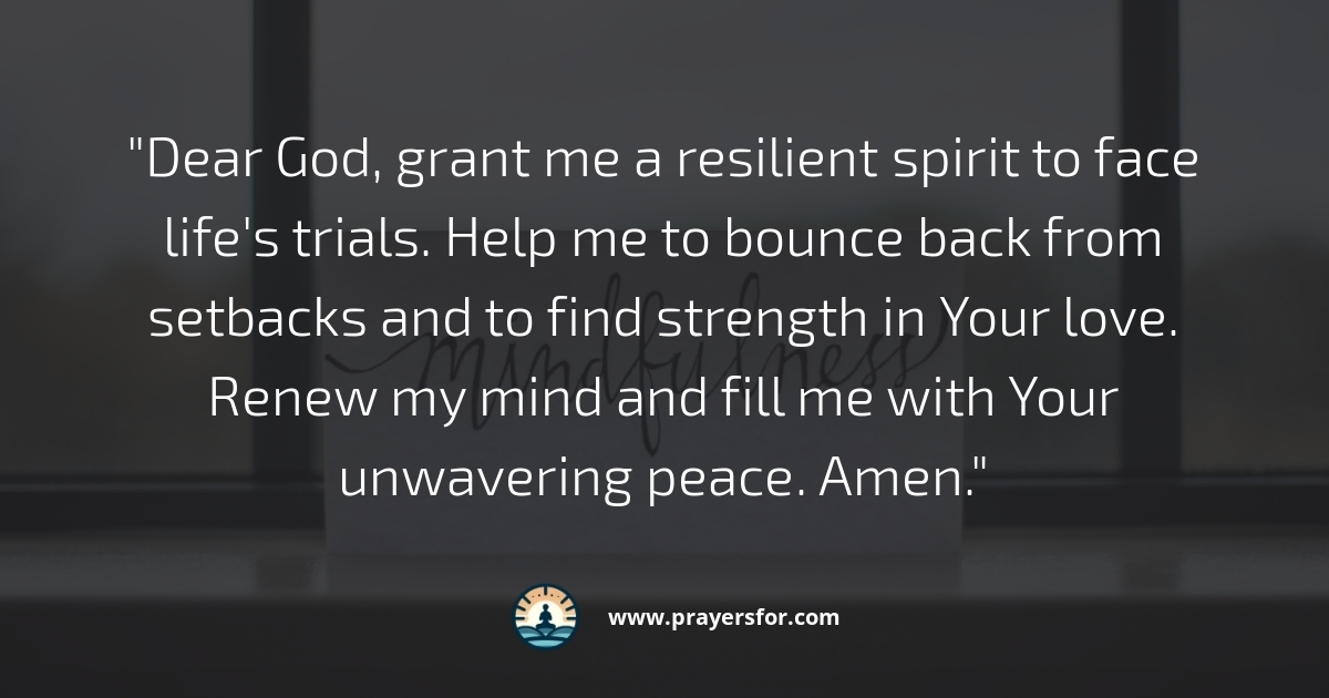 Prayer for mental resilience and renewed thinking in Christ