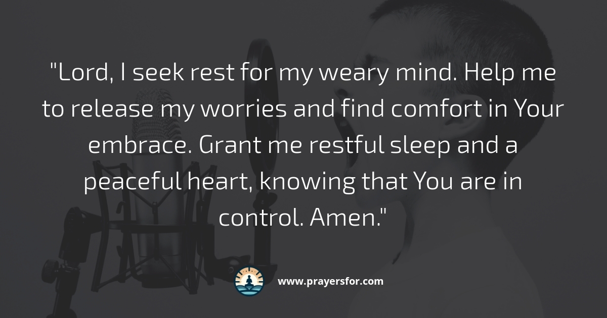 Prayer for a sound mind when fear and anxiety feel overwhelming