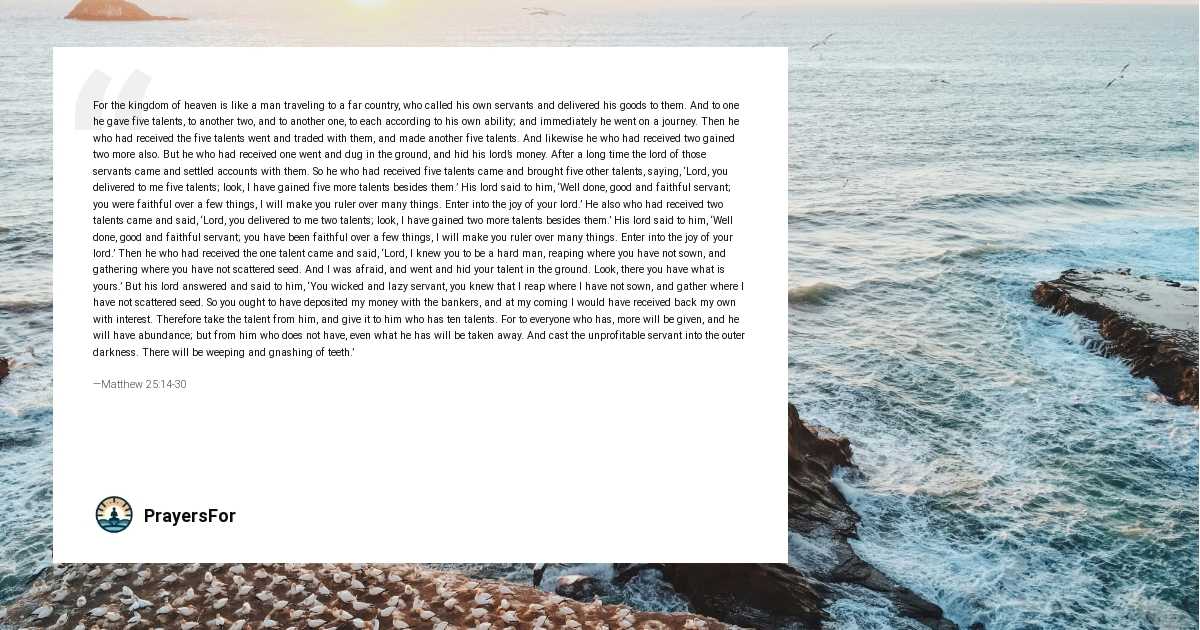 Matthew 25:14-30