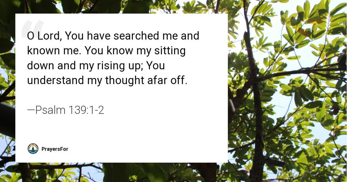 Psalm 139:1-2
