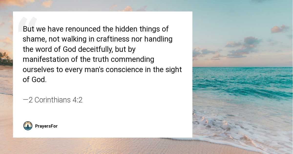 2 Corinthians 4:2
