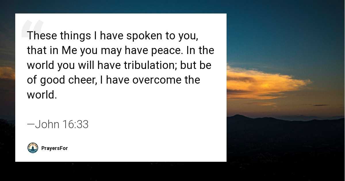 John 16:33
