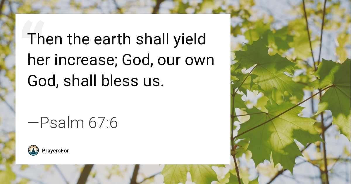 Psalm 67:6