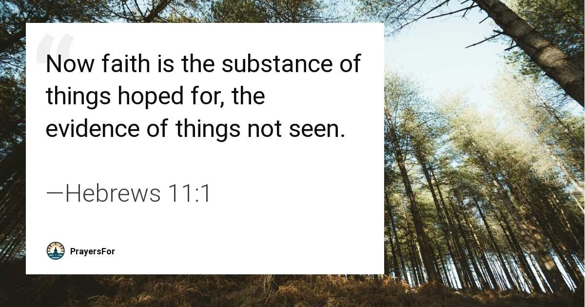 Hebrews 11:1