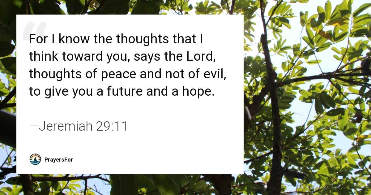 Jeremiah 29:11