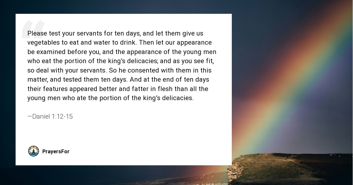 Daniel 1:12-15