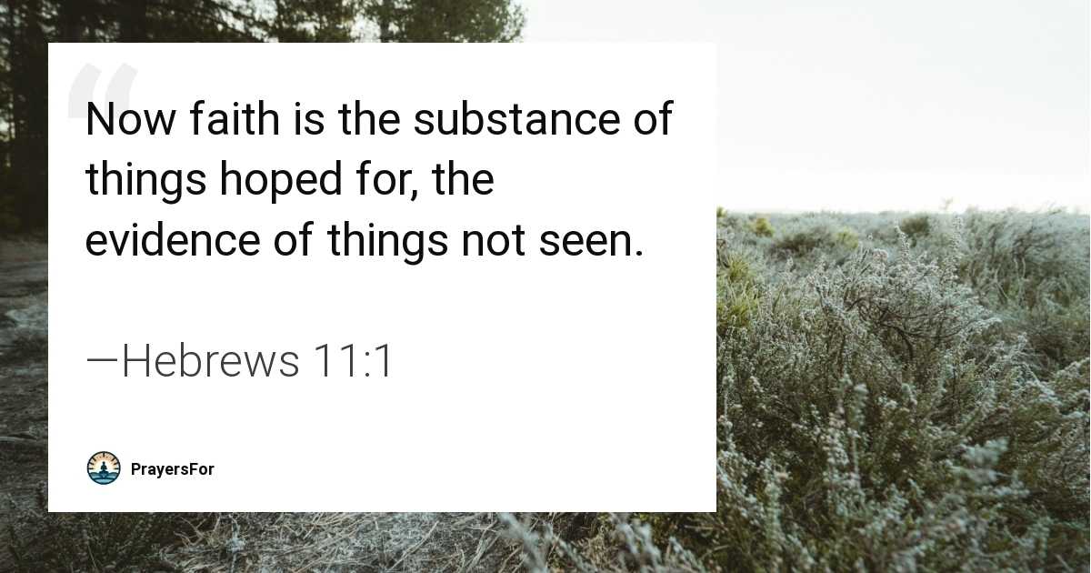 Hebrews 11:1