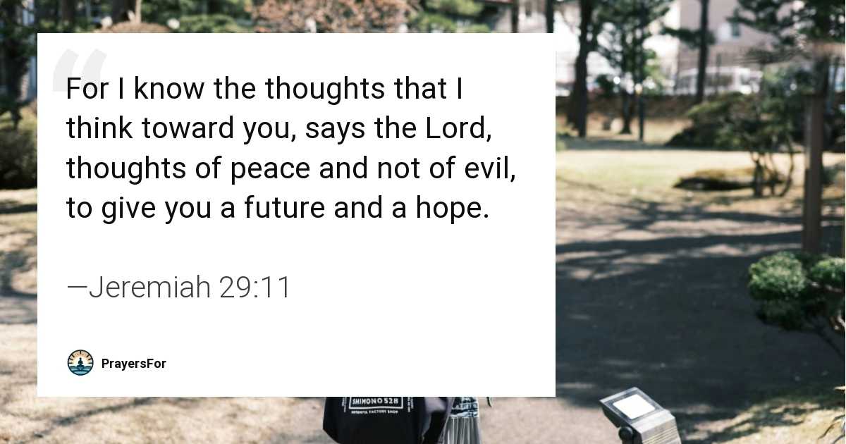 Jeremiah 29:11