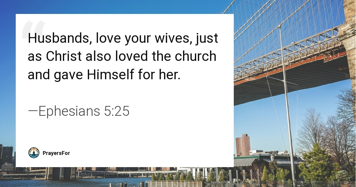 Ephesians 5:25
