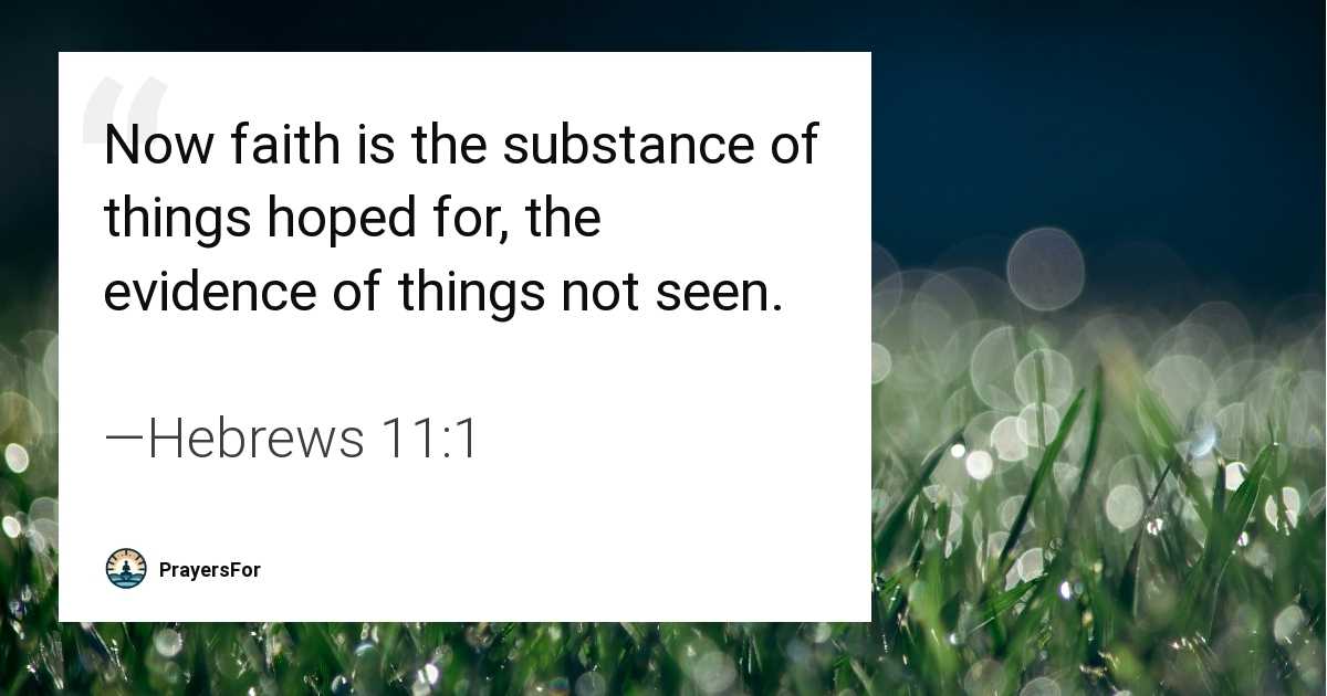 Hebrews 11:1