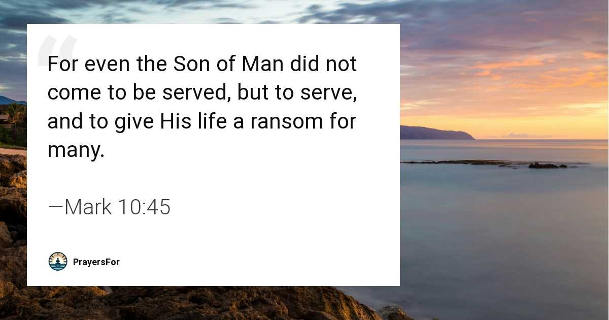 Mark 10:45