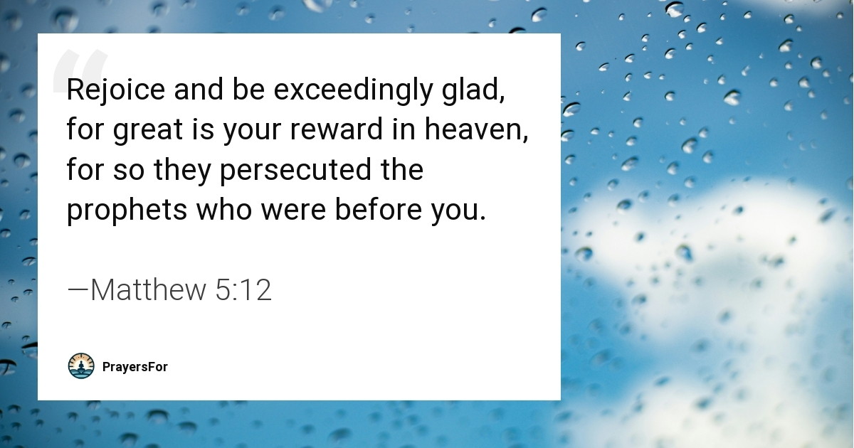 Matthew 5:12