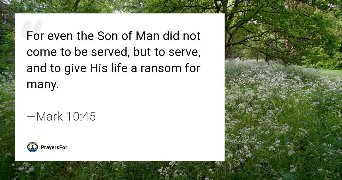 Mark 10:45