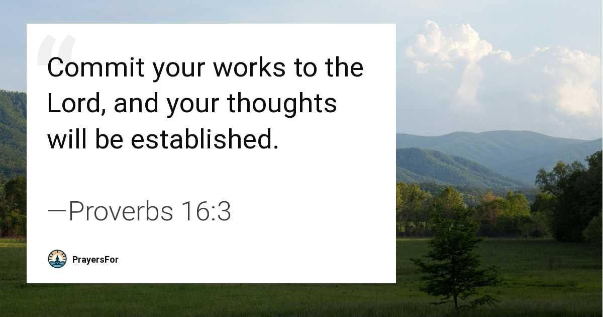 Proverbs 16:3