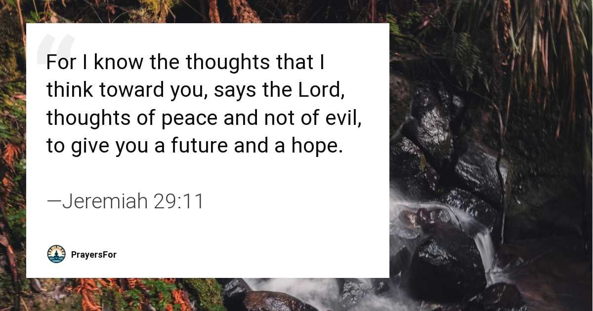 Jeremiah 29:11