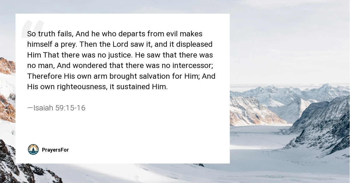 Isaiah 59:15-16