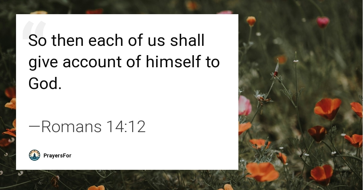 Romans 14:12