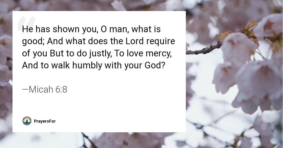 Micah 6:8