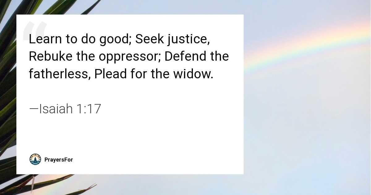 Isaiah 1:17