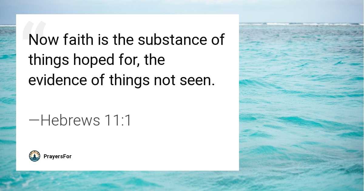 Hebrews 11:1