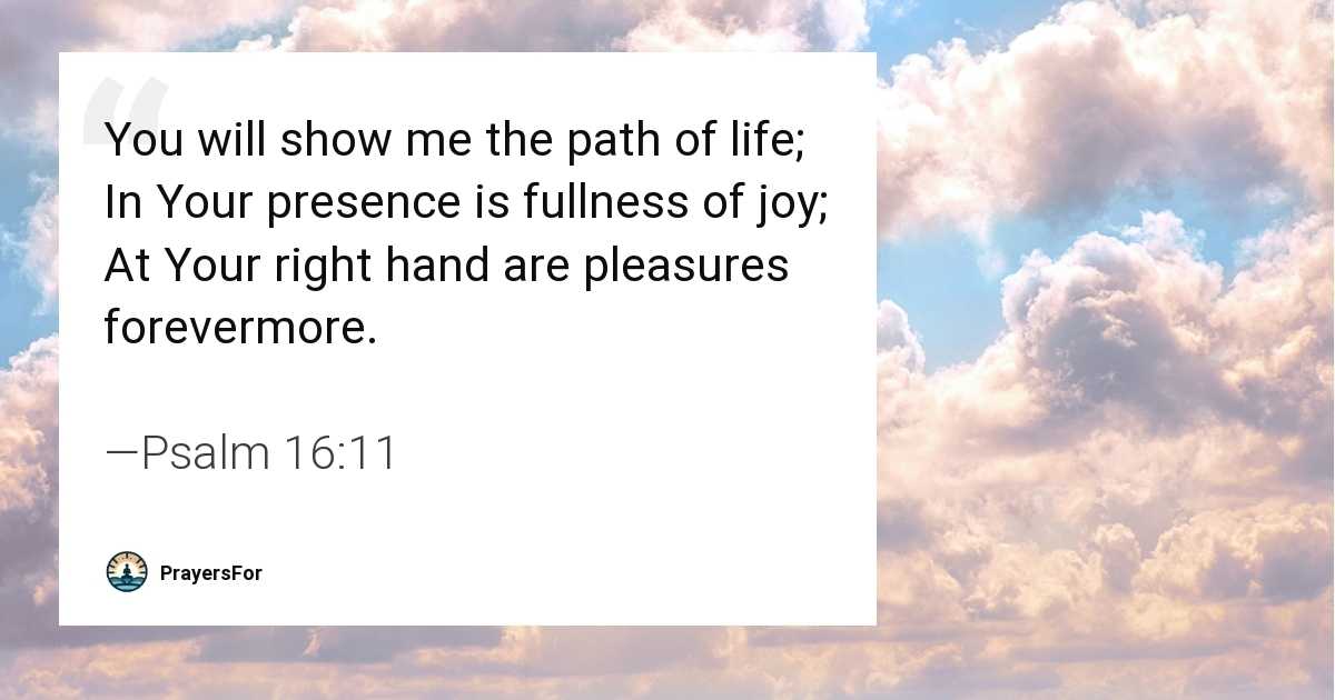 Psalm 16:11