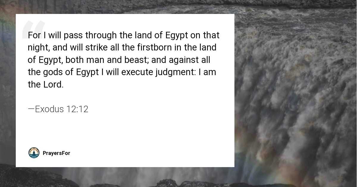 Exodus 12:12