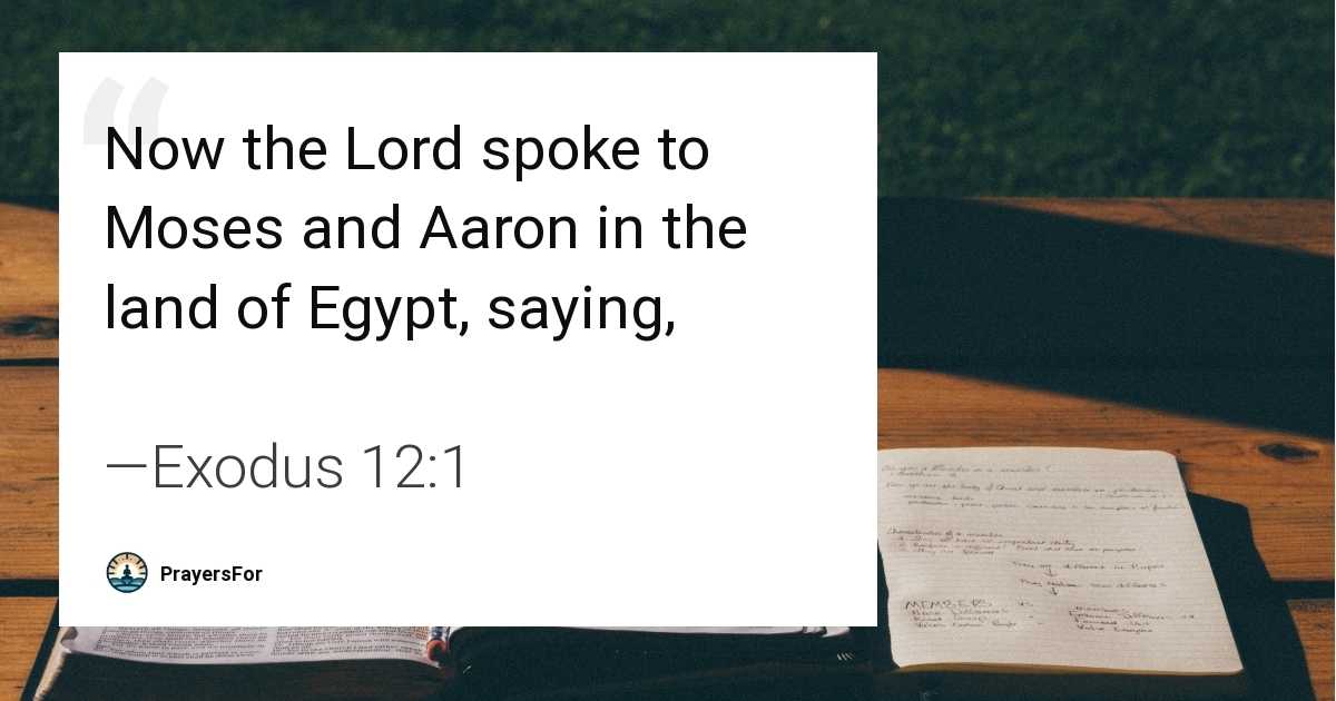 Exodus 12:1