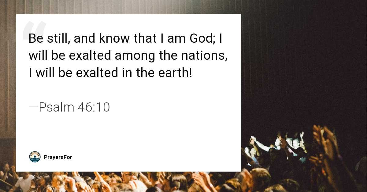 Psalm 46:10