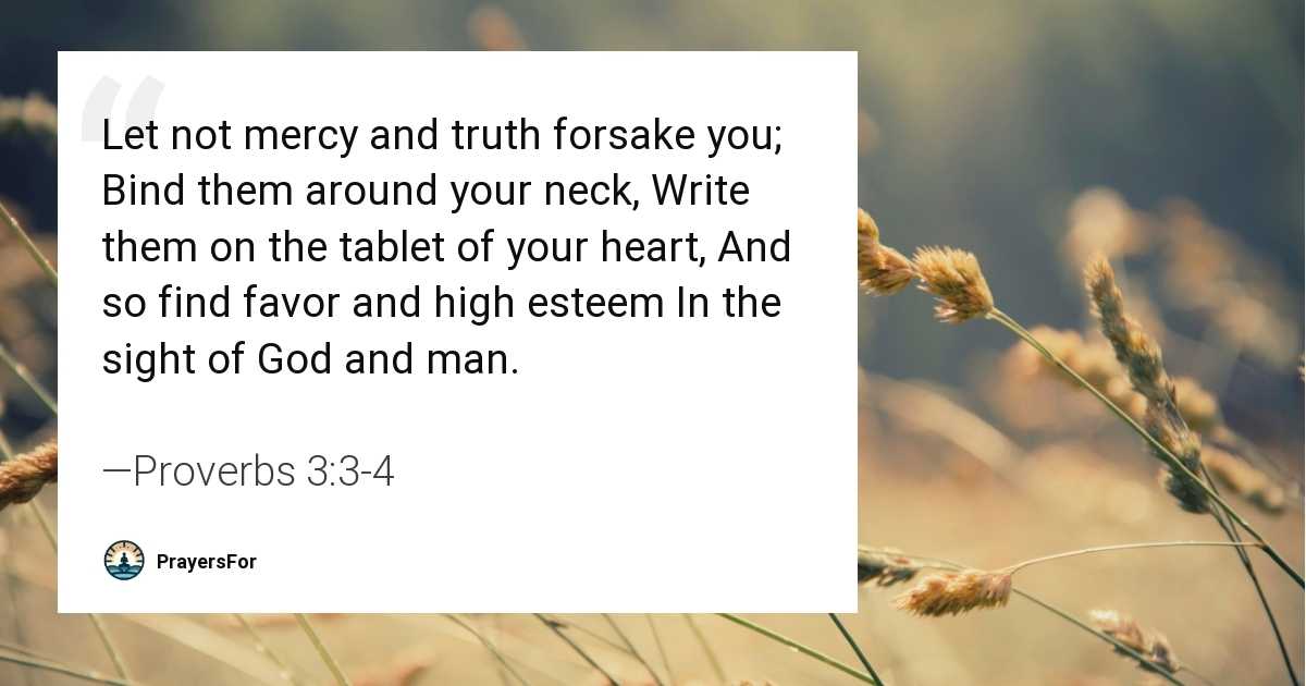 Proverbs 3:3-4