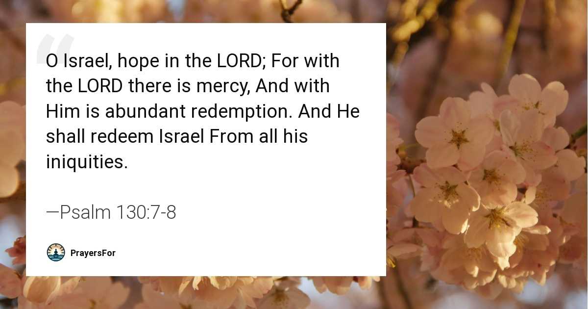 Psalm 130:7-8
