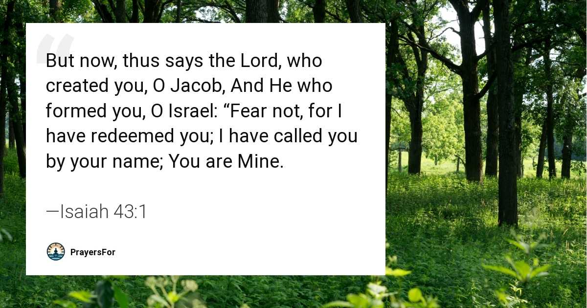 Isaiah 43:1