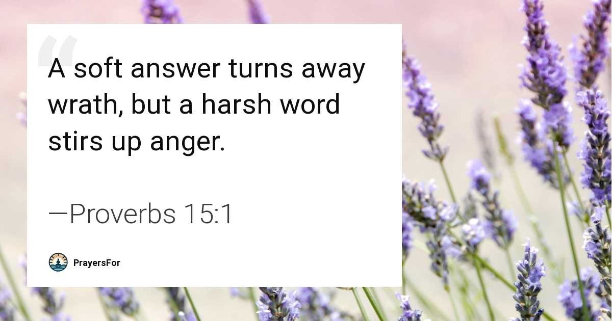 Proverbs 15:1