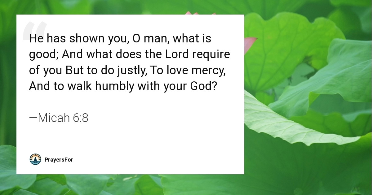 Micah 6:8