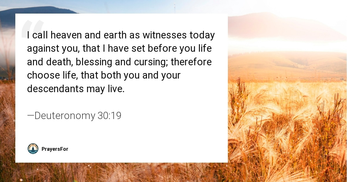 Deuteronomy 30:19