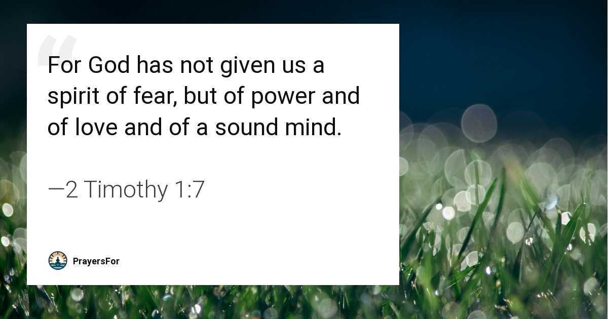 2 Timothy 1:7